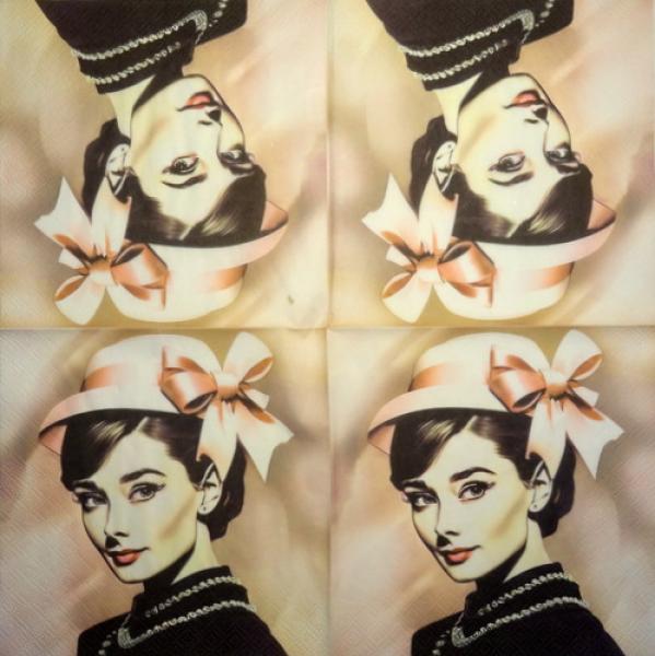 028 Celebrities - 3-ply - Audrey Hepburn